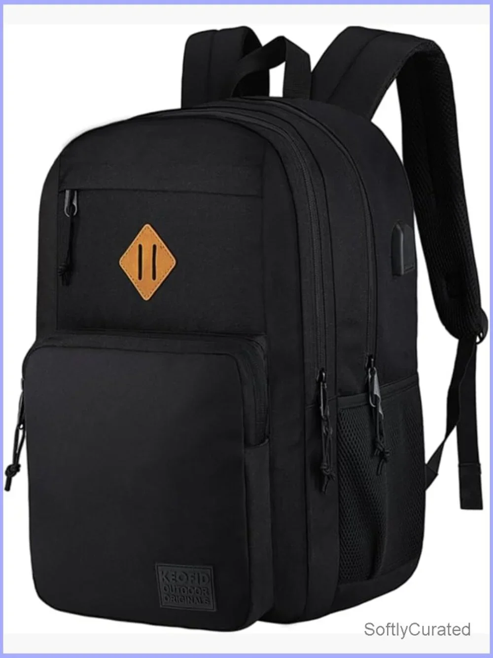 Anti-Theft Laptop Backpack with USB Charging Port, Water Resistant, Luggage
